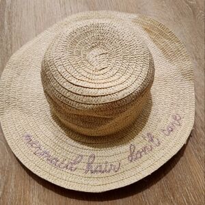 Girls Sun Hat with Embroidery